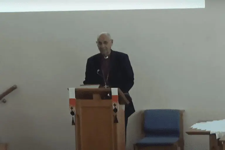 Visit by Bishop Hall Speers