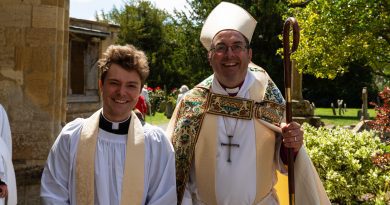 Miles with the Bishop of Dorchester
