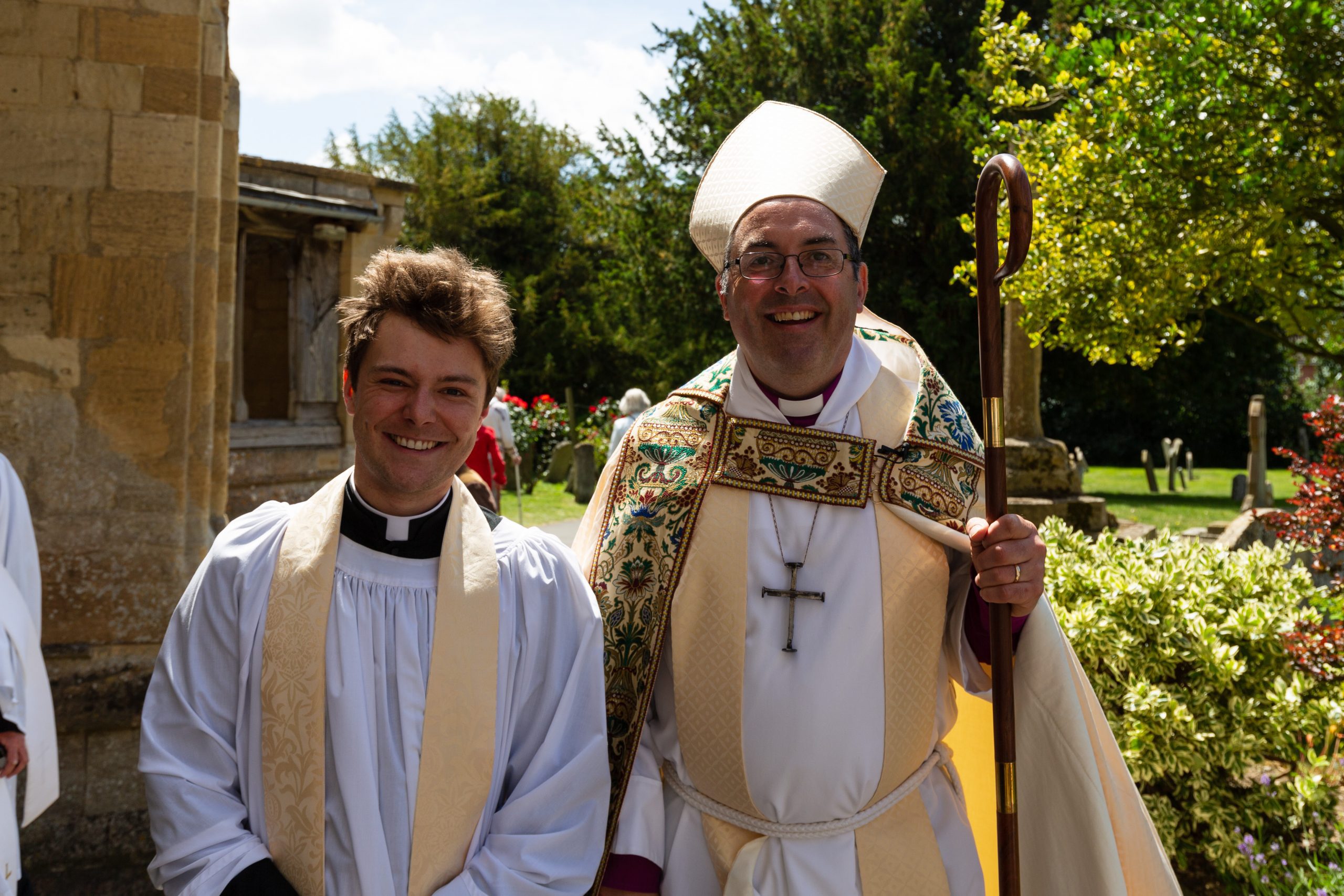 Miles with the Bishop of Dorchester