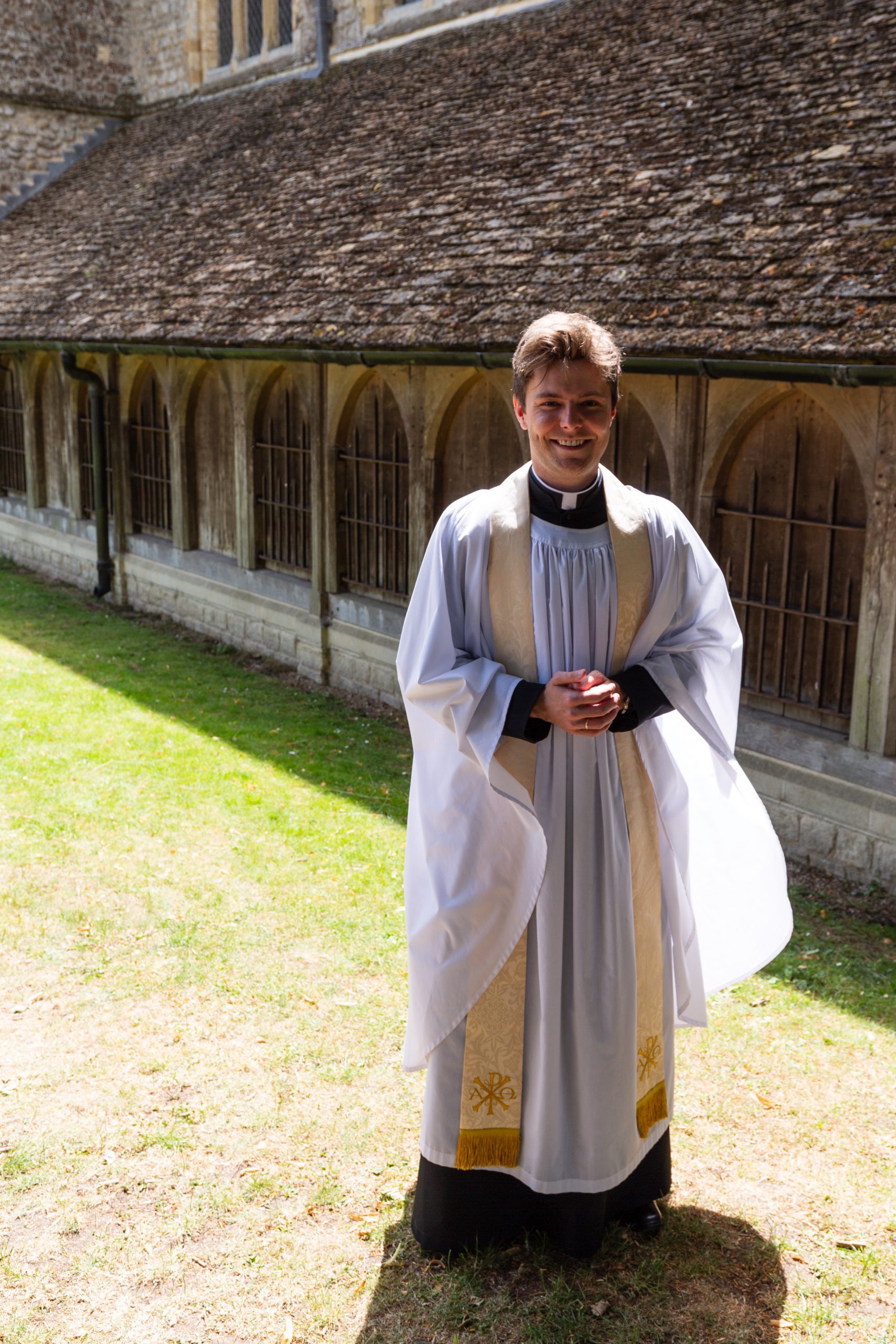 Miles, newly ordained priest